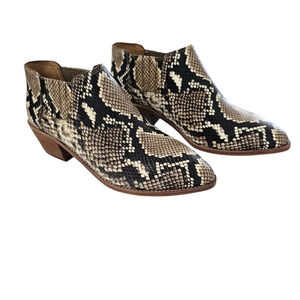 MADEWELL Sonia Snakeskin Boots Size 6.5 NWOT